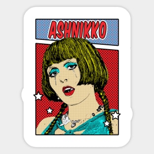 Ashnikko Pop Art Comic Style Sticker